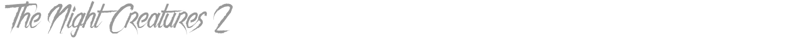 The Night Creatures font preview